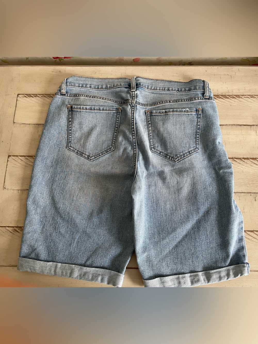 Old Navy Curvy Bermuda Denim Shorts